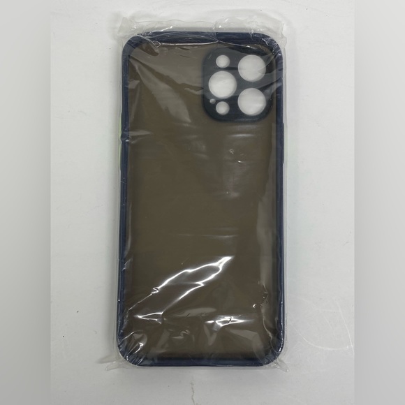 BLUE SILICONE PHONE CASE FOR IPHONE 12 PRO & 12 PRO MAX NEW UNUSED - Picture 3 of 4